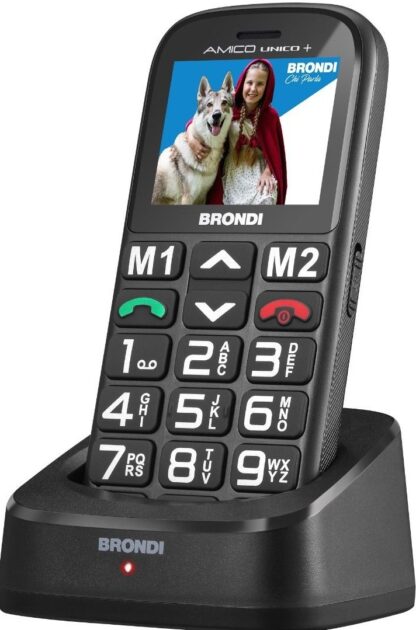 Brondi Amico Unico+ Telefono Cellulare Dual Sim Nero